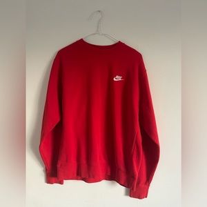 Red Nike Crewneck